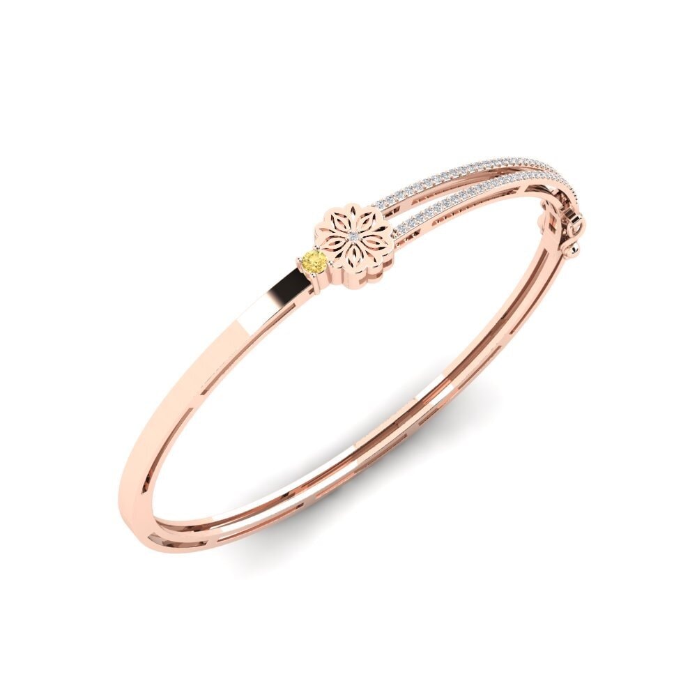 Vàng Hồng 14K Kim Cương Vàng Vòng tay nữ Ilangi