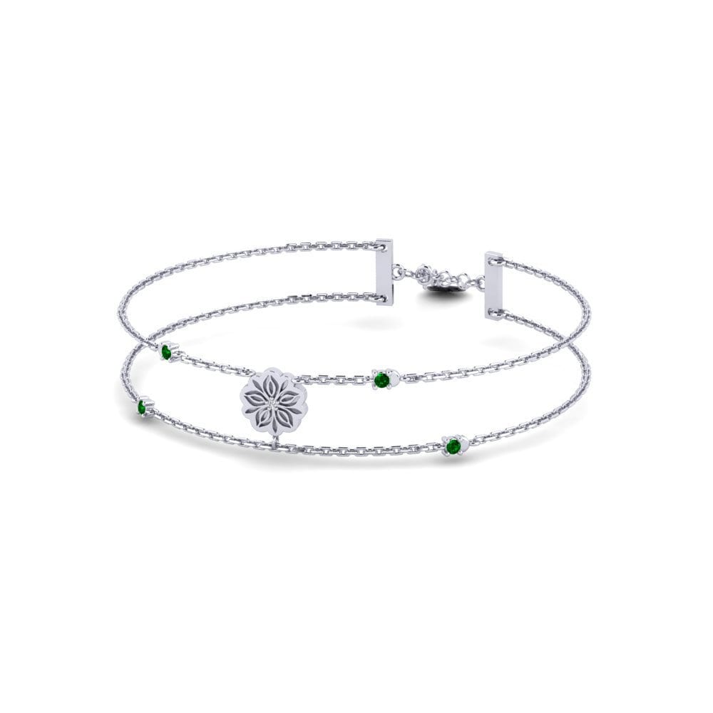 Paladio Circonita Verde Pulsera de Mujer Kanniy