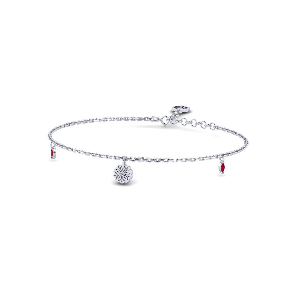 Paladio Rubí Pulsera de Mujer Kleur