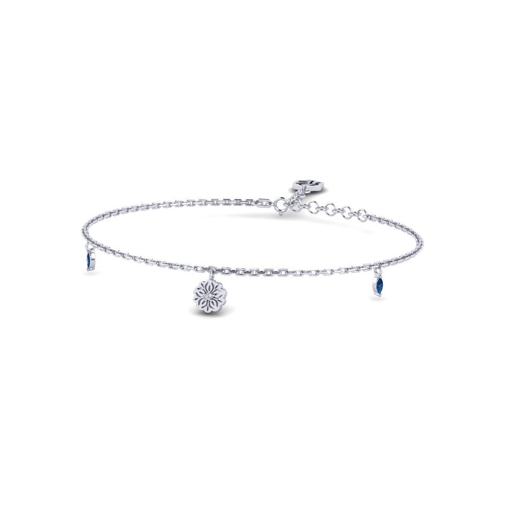 Paladio Circonita Azul Oscuro Pulsera de Mujer Kleur