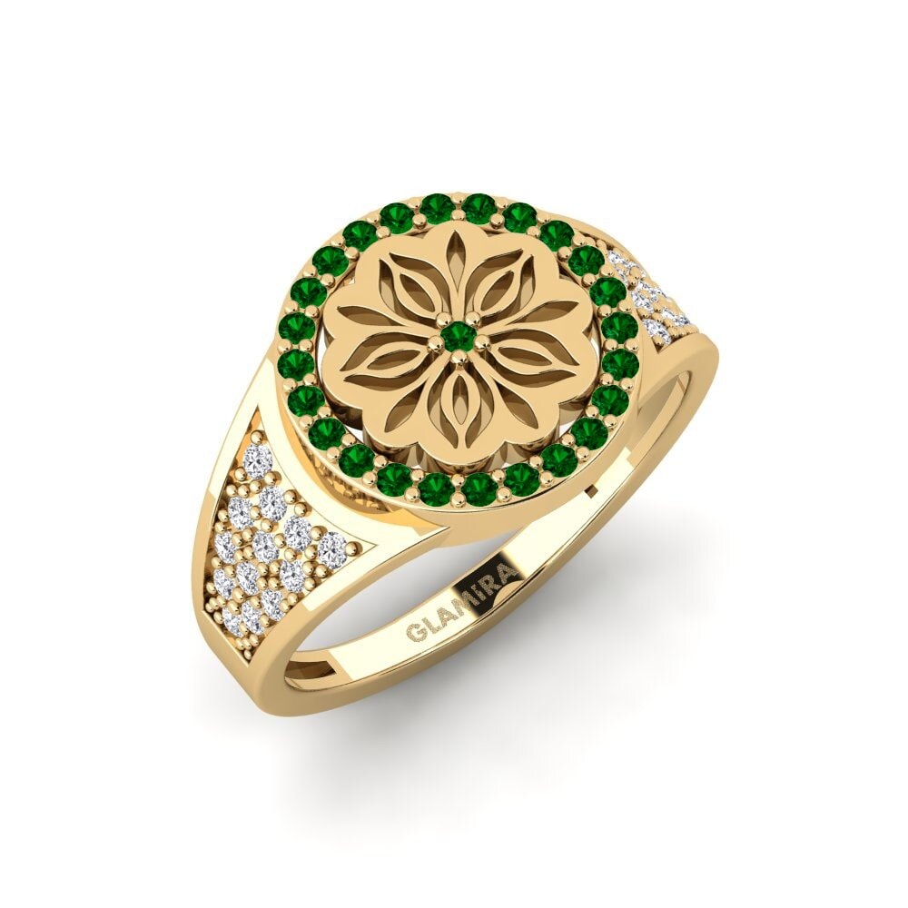 Zircone Vert Bague Kouler