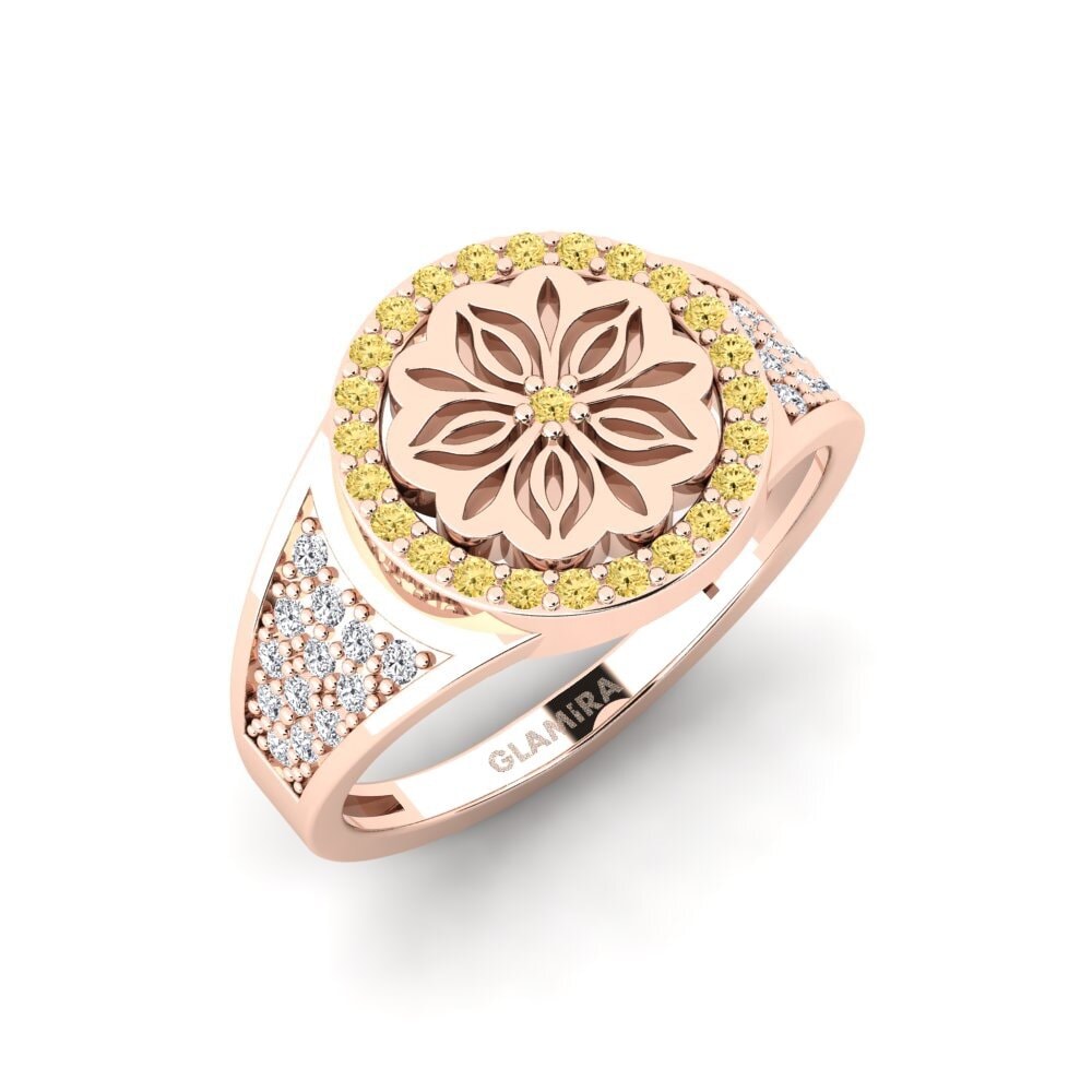 Vàng Hồng 14K Kim Cương Vàng Nhẫn Kouler
