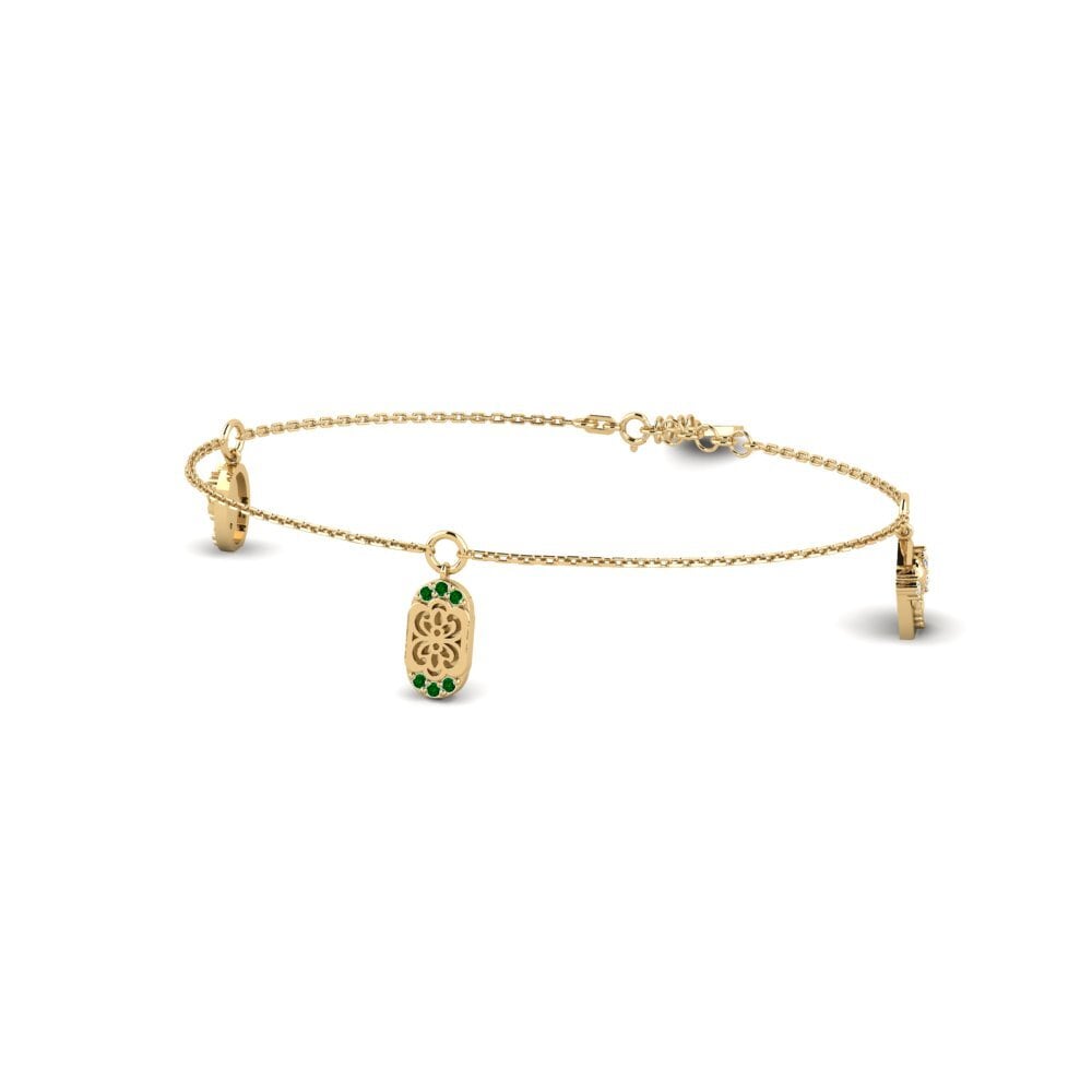 Zircônia Verde Pulseira Feminino Lavandula