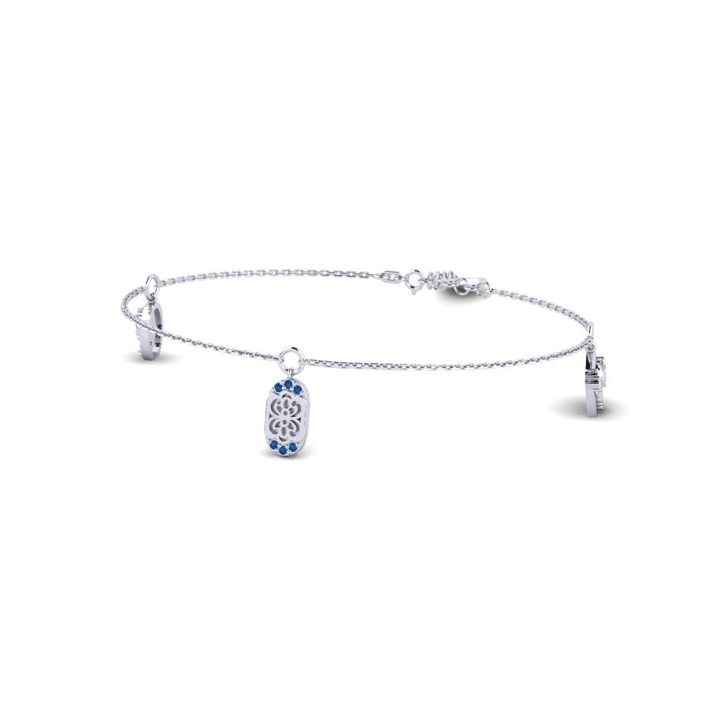 Paladio Circonita Azul Oscuro Pulsera de Mujer Lavandula