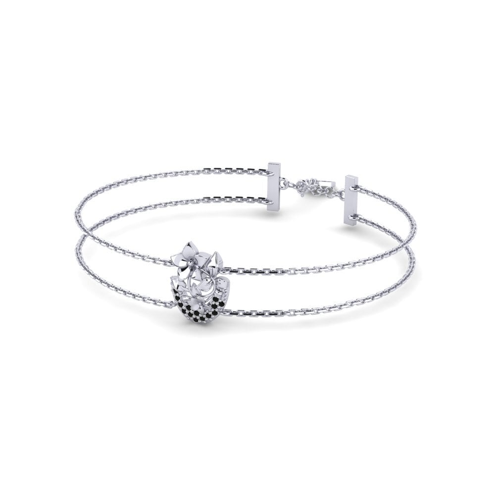Paladio Diamante Negro Pulsera de Mujer Marquessa