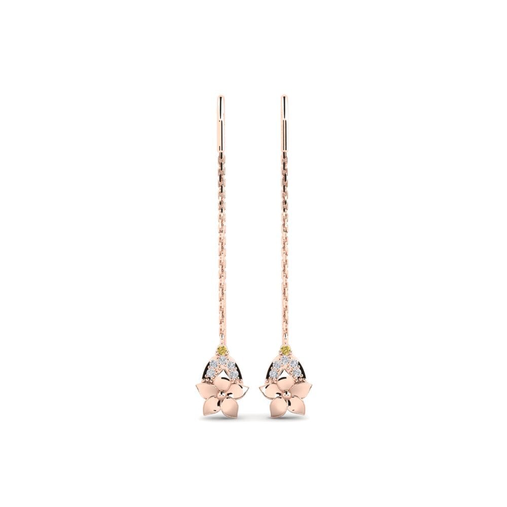 Vàng Hồng 14K Kim Cương Vàng Bông tai nữ Mayfere