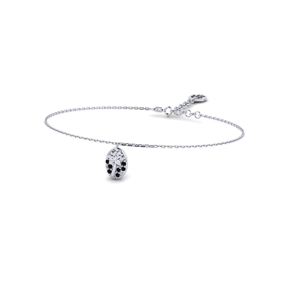 Paladio Diamante Negro Pulsera de Mujer Nostrand