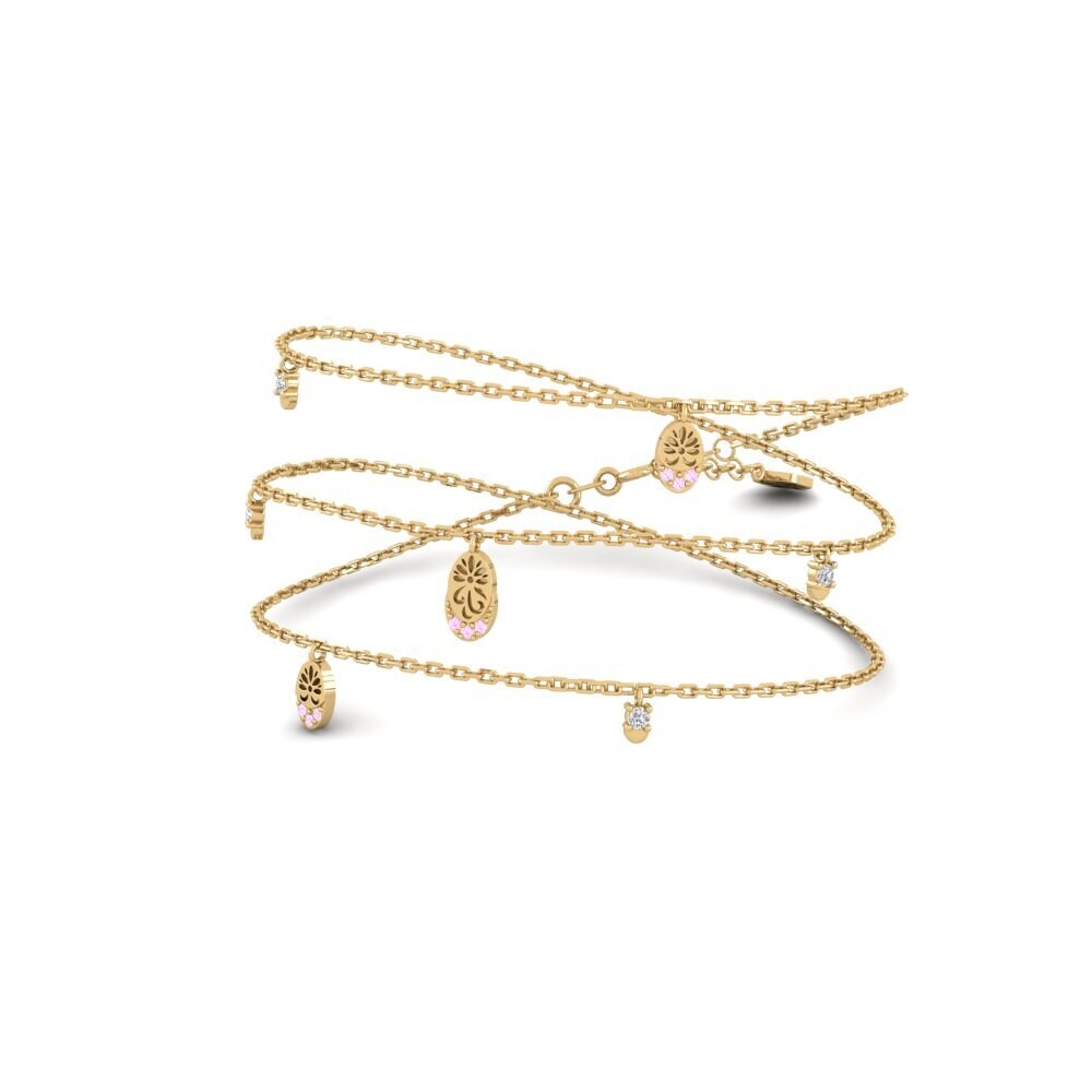 Zafiro Rosado Collar de Mujer Nyiimbo