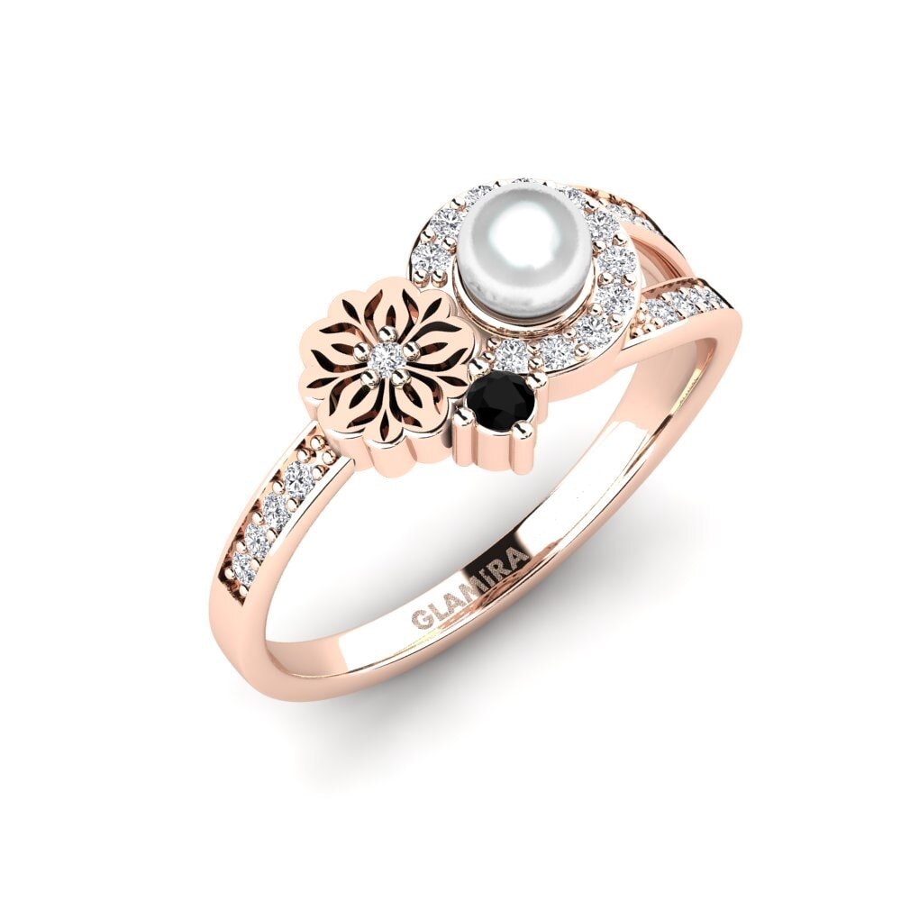 14ct Rose Gold Black Diamond Ring Nzoroko