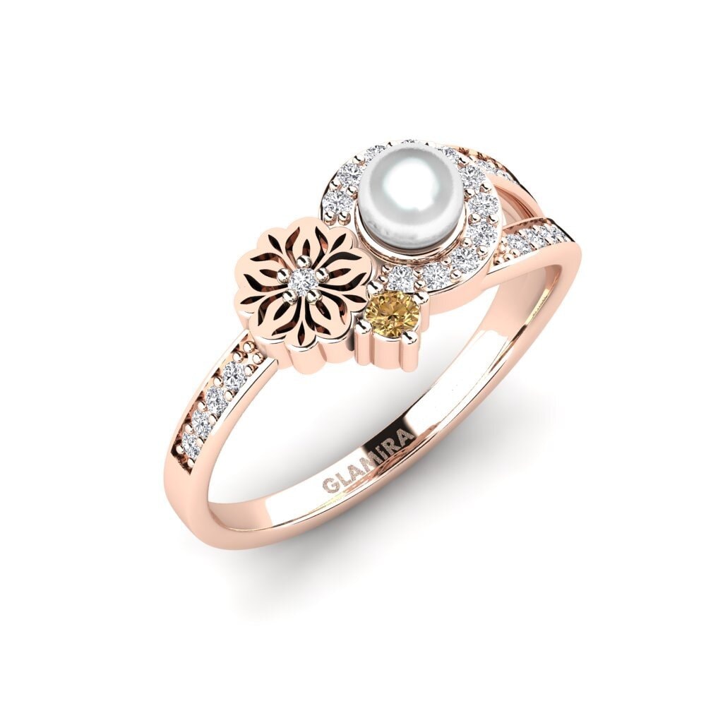 Rotgold 750 Brauner Diamant Ring Nzoroko