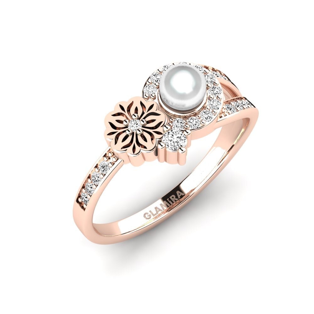 Rotgold 585 Moissanit Ring Nzoroko