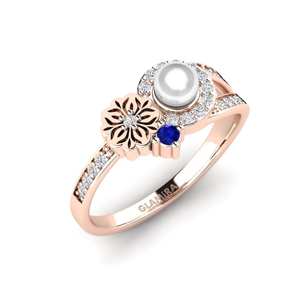 Rotgold 750 Saphir Ring Nzoroko