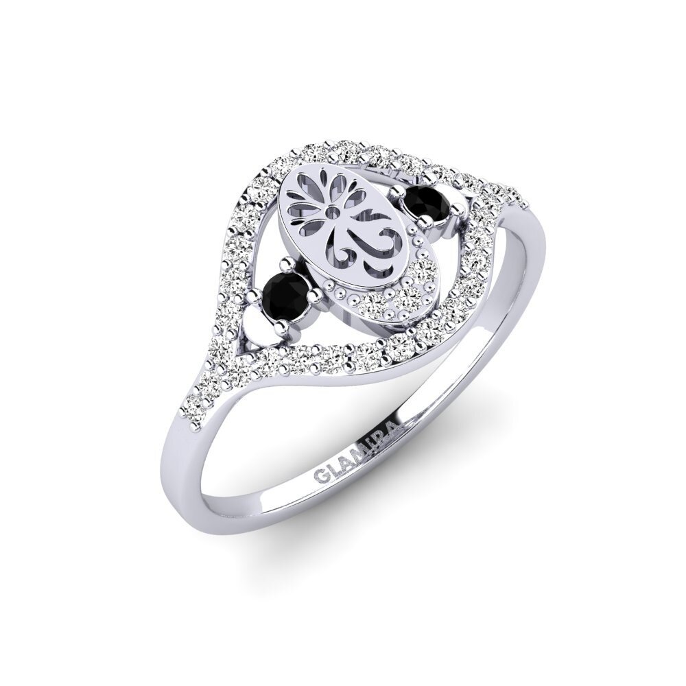 Paladio 950 Ónix Negro Anillo Panqara
