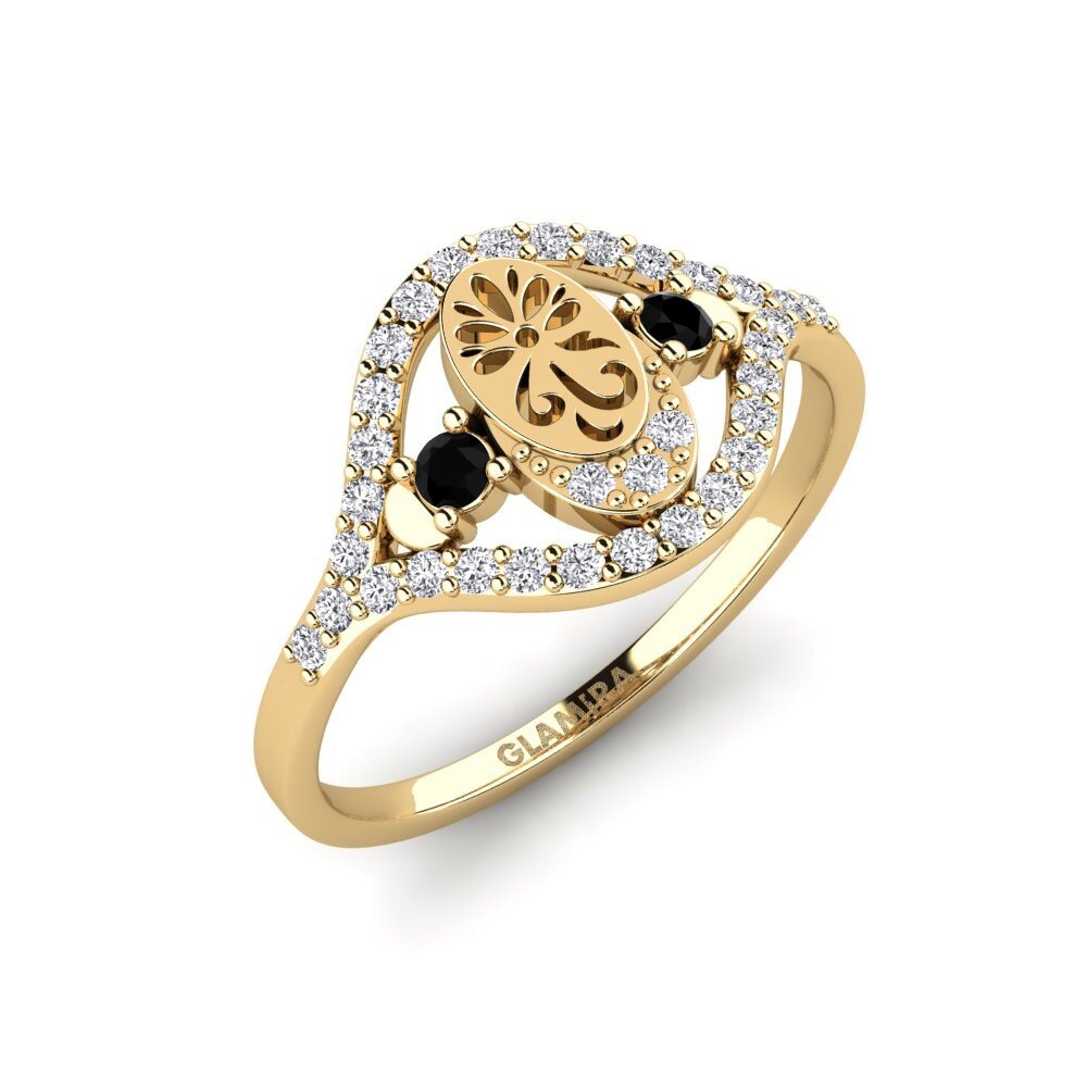 Zafiro negro Anillo Panqara