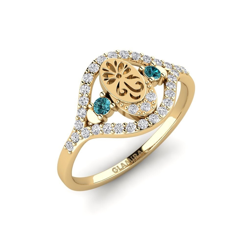 Diamante Azul Anel Panqara