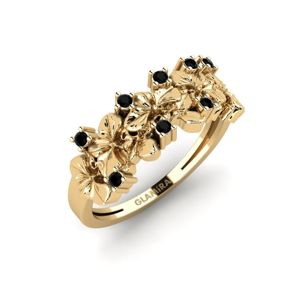 Diamante Negro Anillo Portabellia