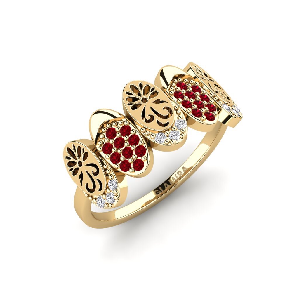 Red Zirconia Ring Qobooru