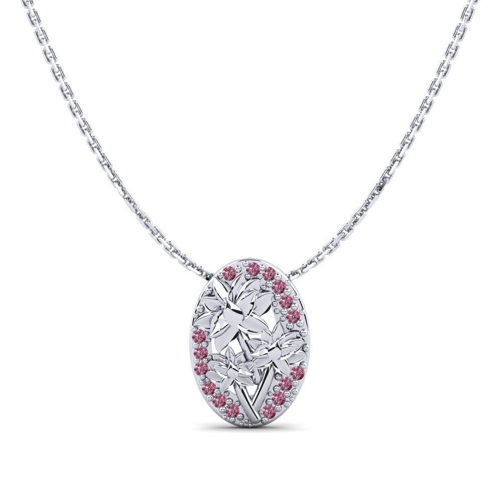 Plata 925 Granate Rhodolite Colgante de Mujer Reade