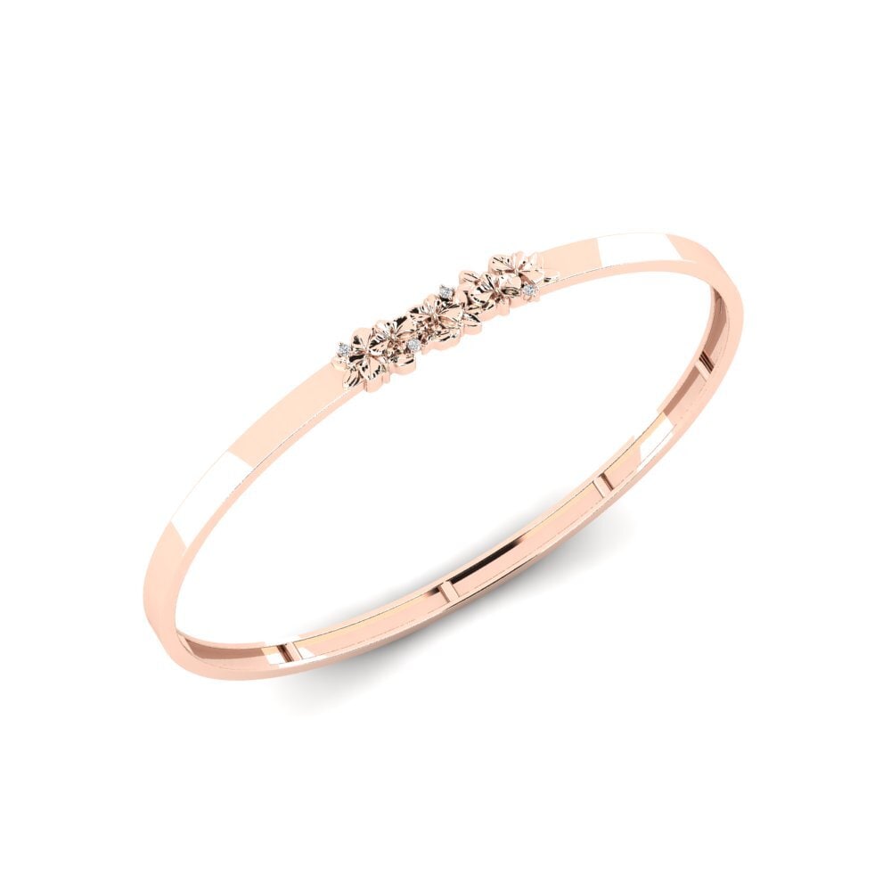 14k Rose Gold Women's Bangle Rosavine