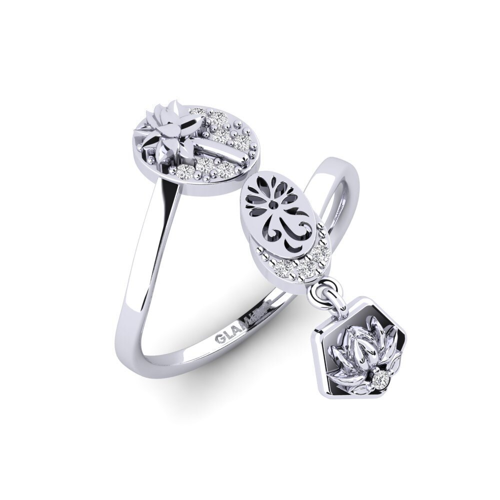 White Silver Ring Rutaceae