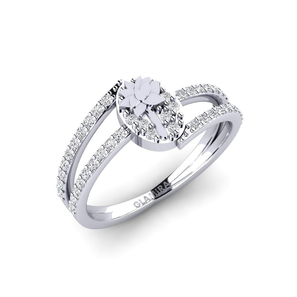White Silver Ring Seravine
