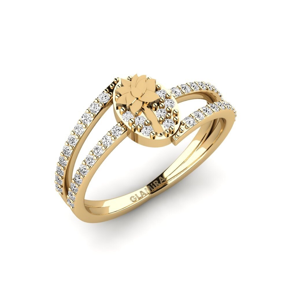 Vàng 9K Đá Moissanite Nhẫn Seravine