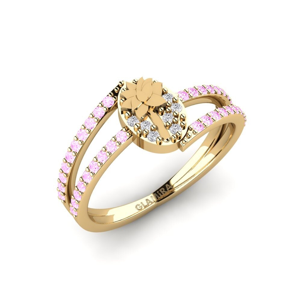 Zafiro Rosado Anillo Seravine