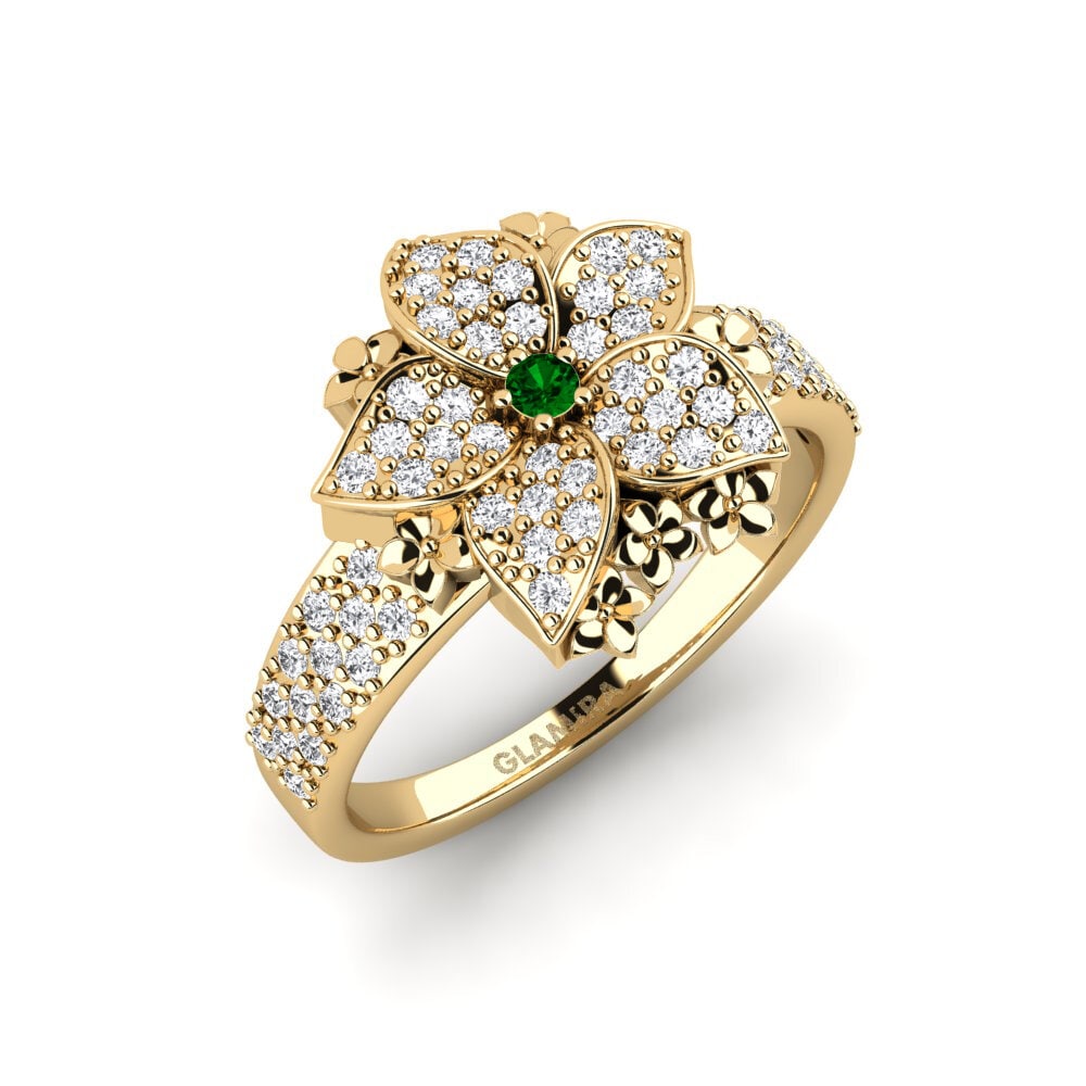 Đá Zirconia Xanh Nhẫn Serin