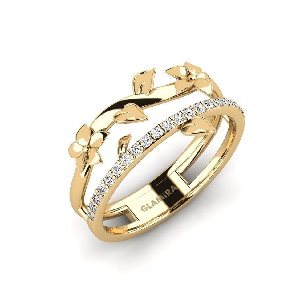 Vàng 9K Đá Moissanite Nhẫn Sloanea
