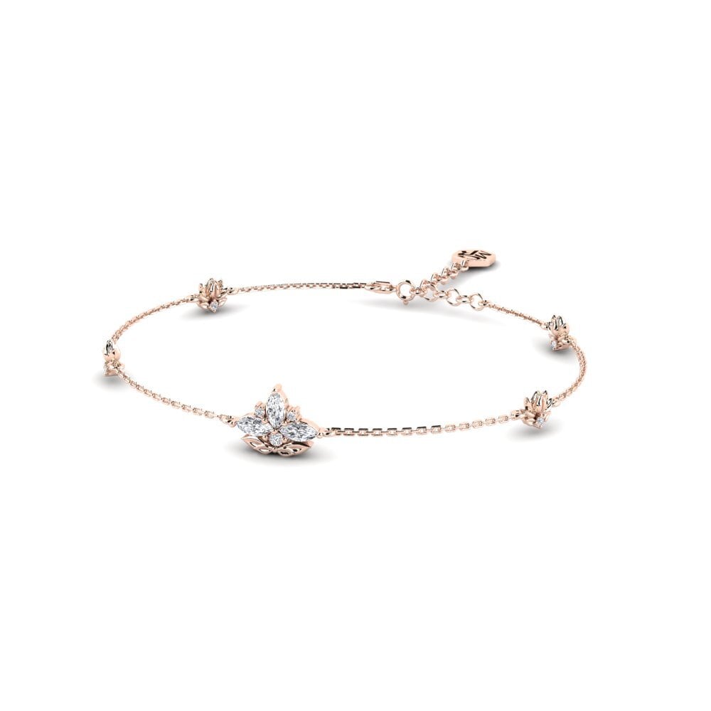 14k Rose Gold Women's Bracelet Tactilia