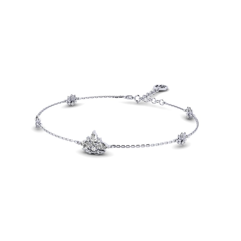 Paladio Moissanita Pulsera de Mujer Tactilia