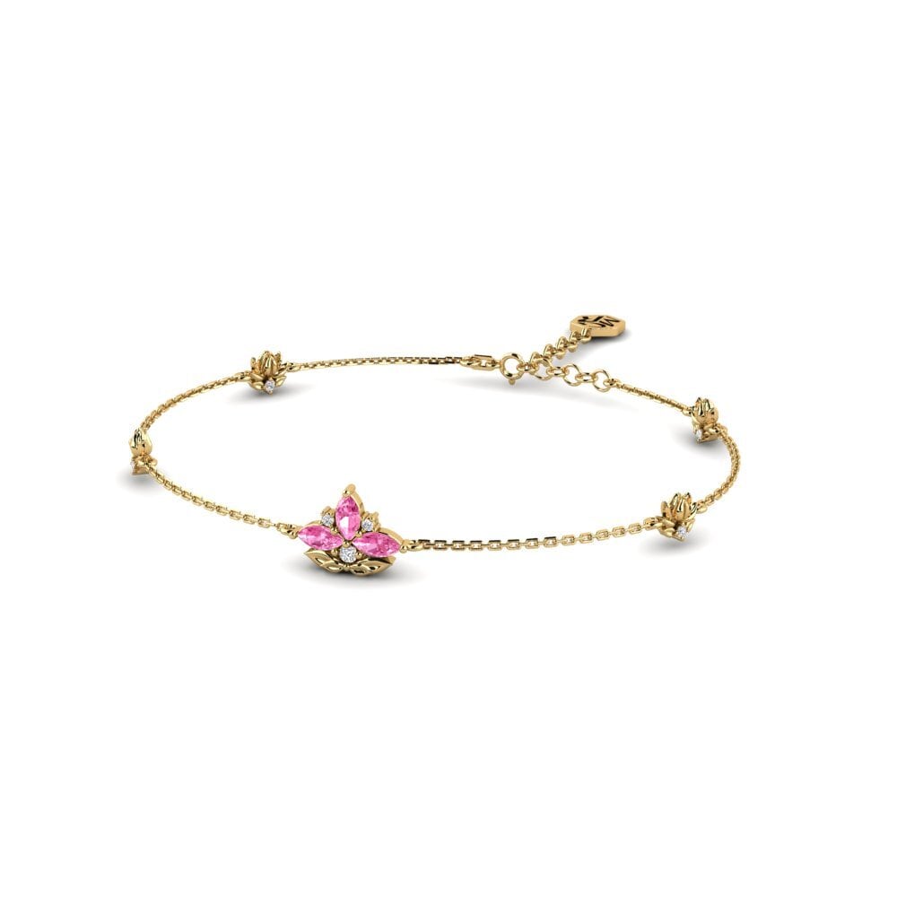 Zafiro Rosado Pulsera de Mujer Tactilia