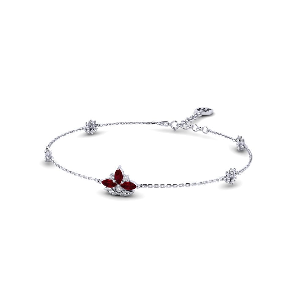 Paladio Rubí Pulsera de Mujer Tactilia