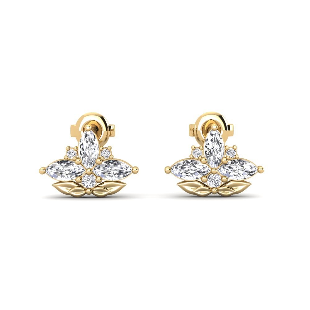 Marquise Labor-gezüchteter Diamant Damen ohrring Templonza