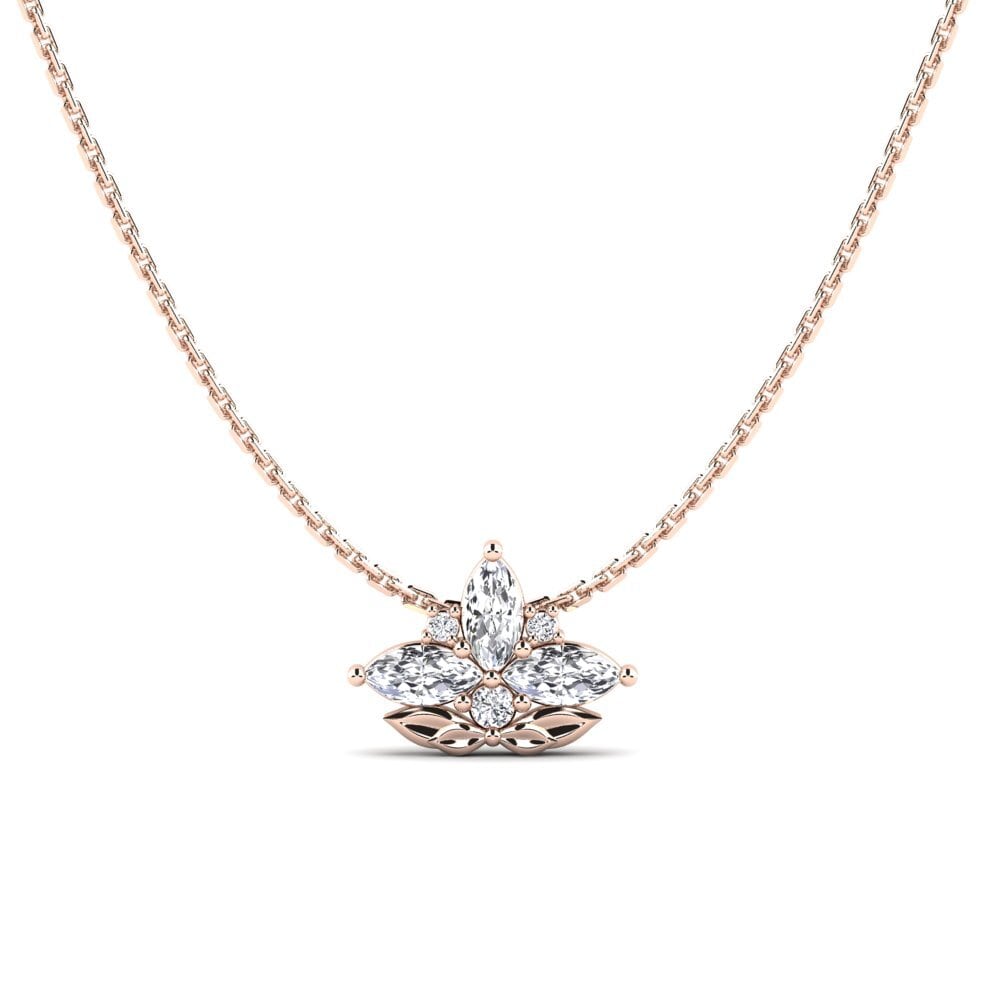 14k Oro Rosa Colgante de Mujer Tempora
