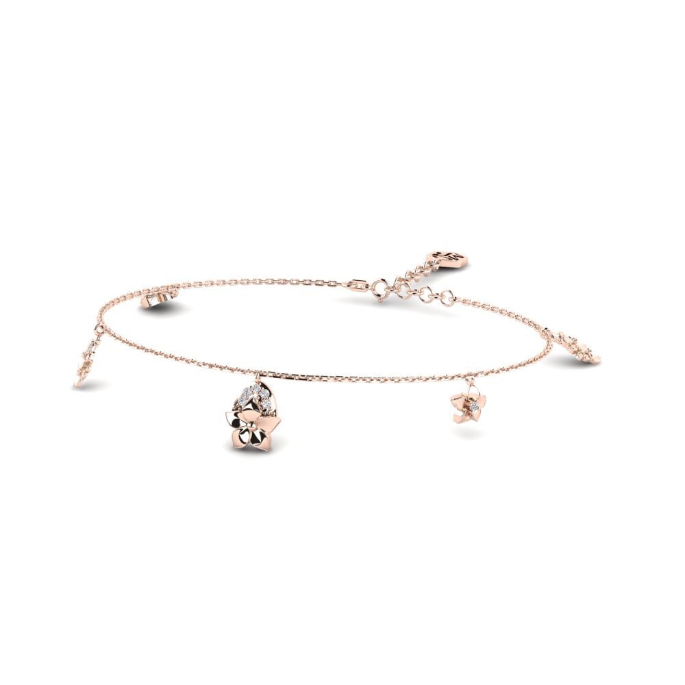 14k Rose Gold Women's Bracelet Thired