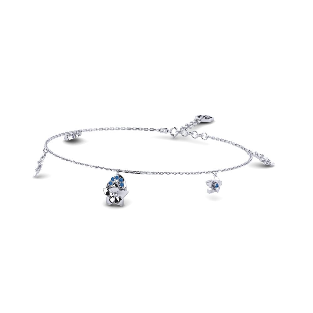 Paladio Circonita Azul Oscuro Pulsera de Mujer Thired