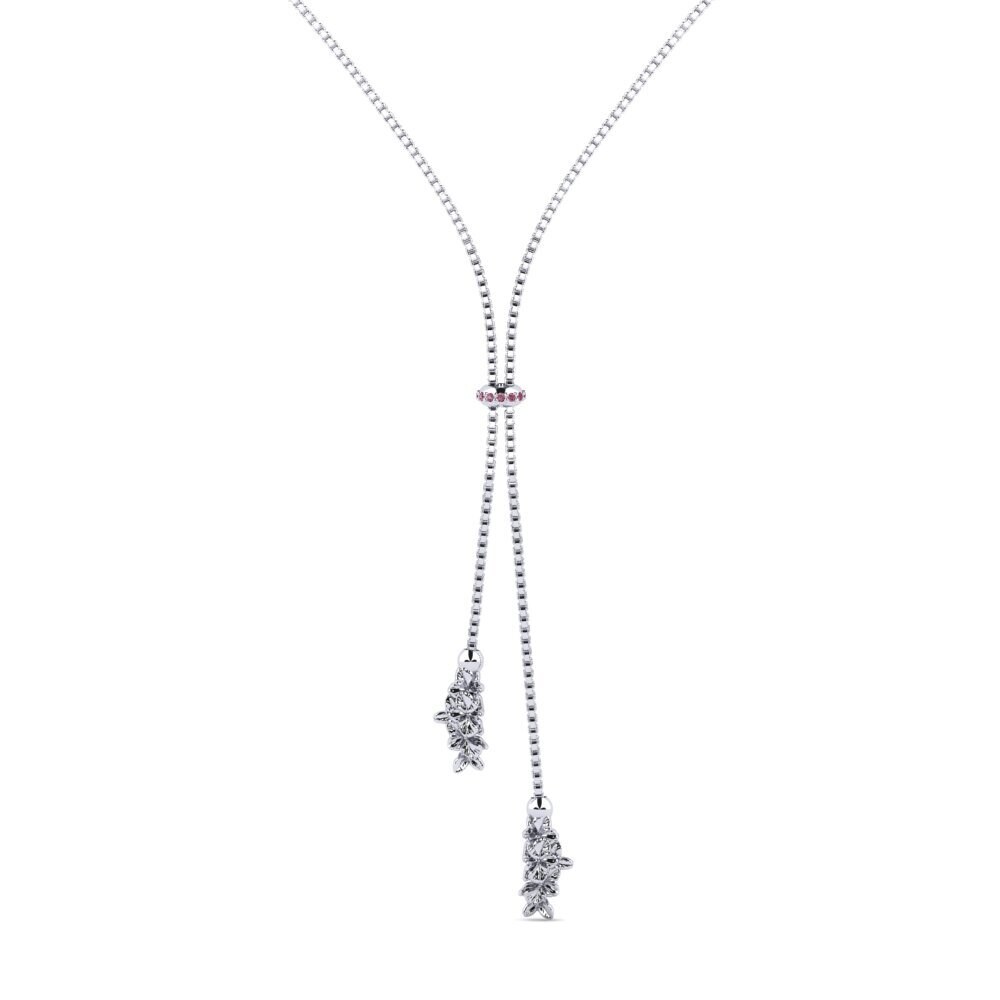 Plata 925 Granate Rhodolite Collar de Mujer Vaeloria