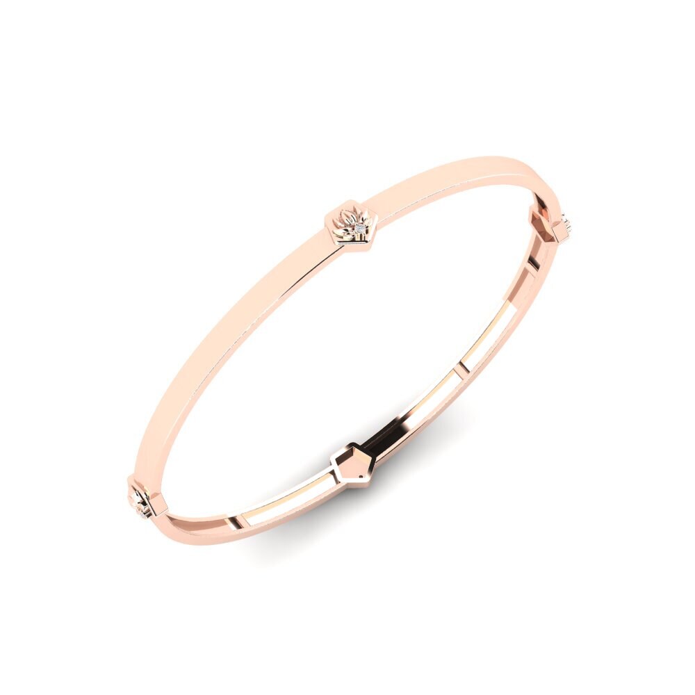 14k Rose Gold Women's Bangle Vakenhet