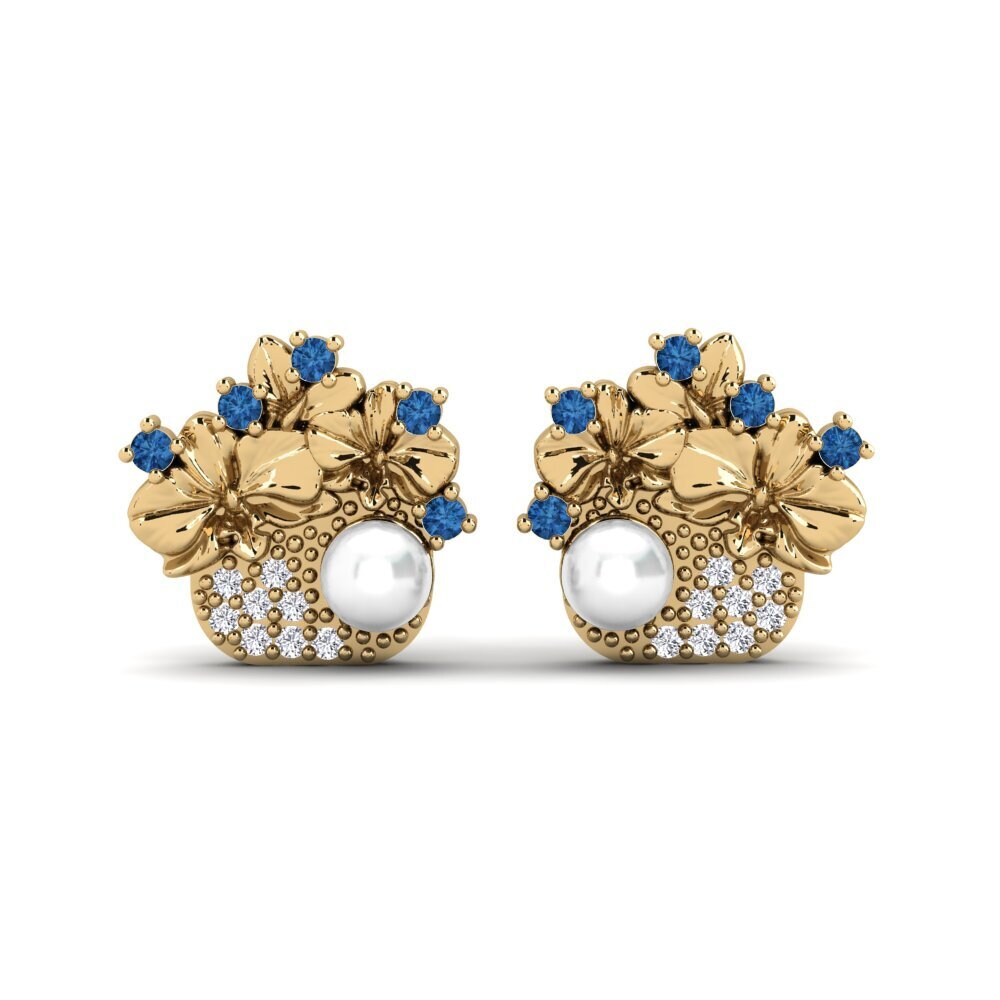 Dark Blue Zirconia Women's Earring Valea