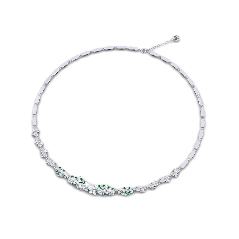 Plata 925 Esmeralda Colliers Valenor