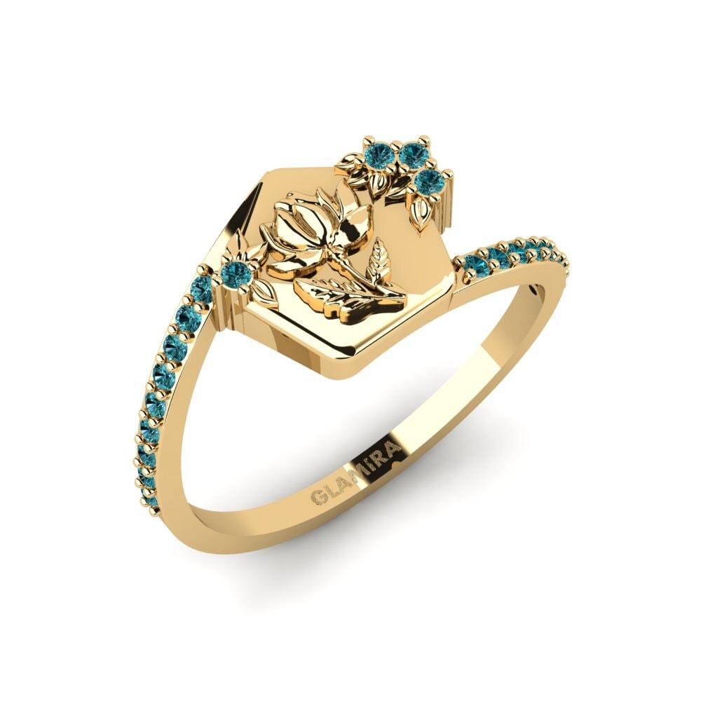 Diamante Azul Anel Varslighet
