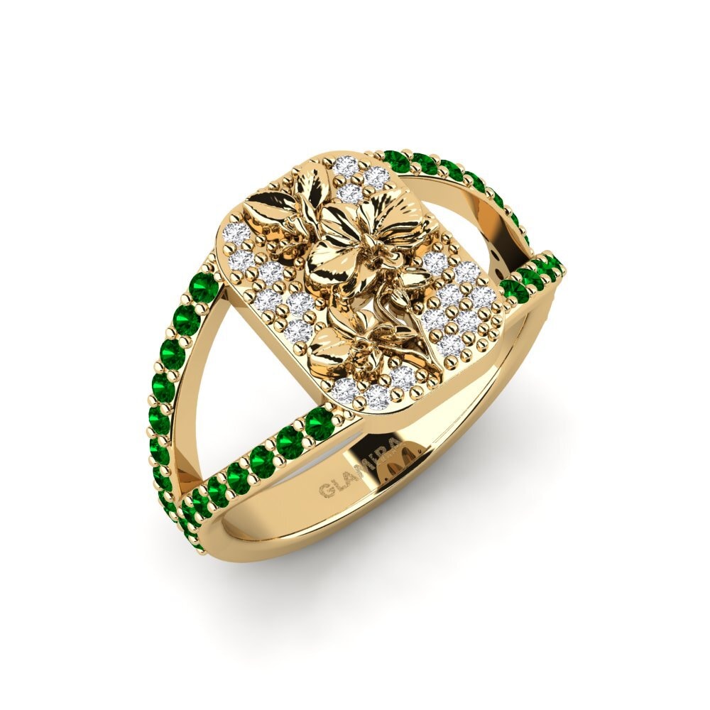 Đá Zirconia Xanh Nhẫn Vielle