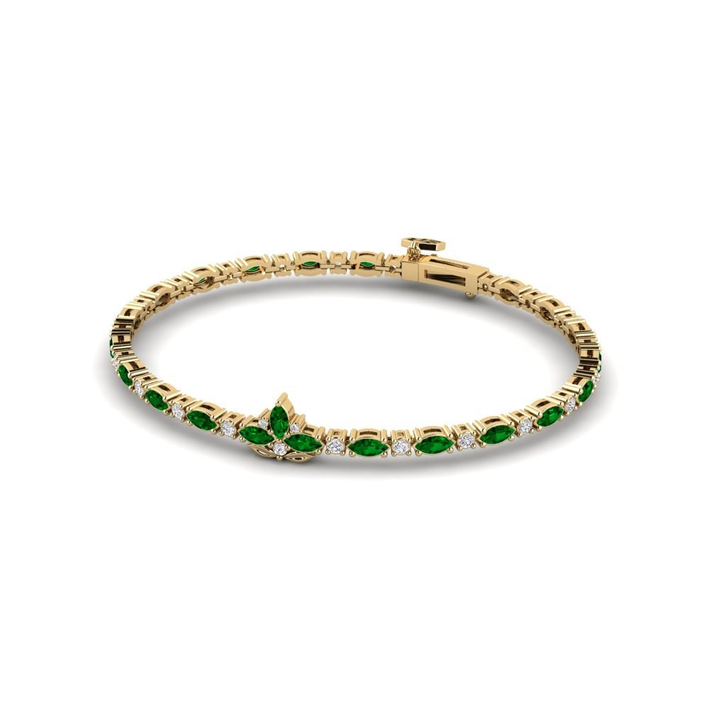 Zircônia Verde Pulseira Feminino Vindstille