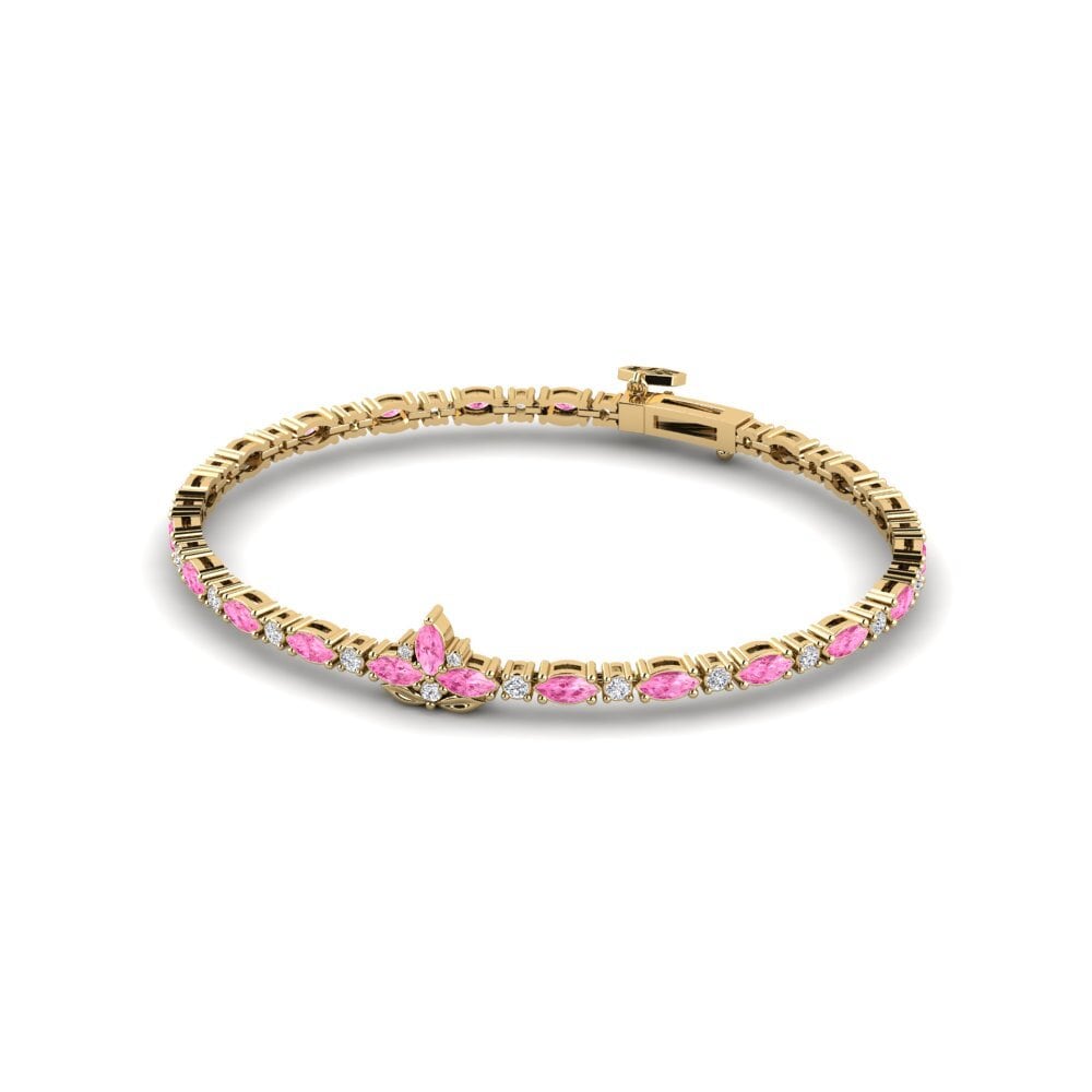 Zafiro Rosado Pulsera de Mujer Vindstille