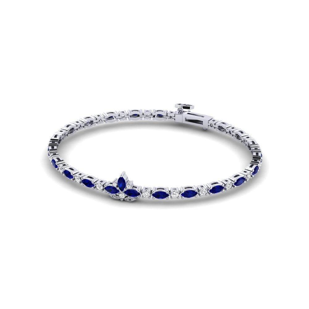 シルバ925 サファイア 女性ブレスレット Vindstille