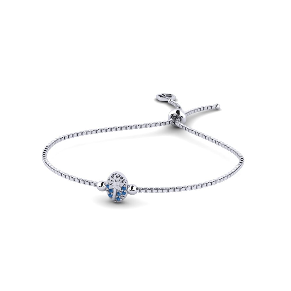 Paladio Circonita Azul Oscuro Pulsera de Mujer Vionelle