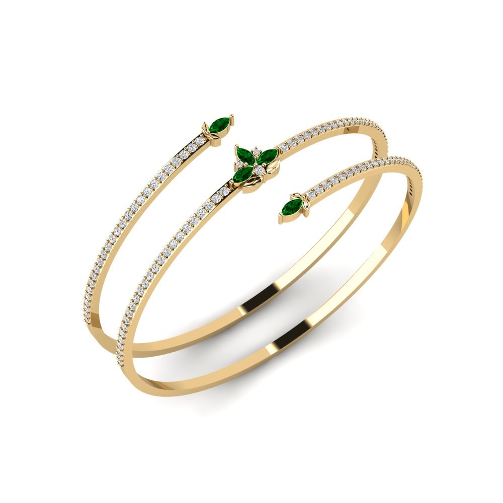 Zircônia Verde Pulseira Feminino Vitsippa
