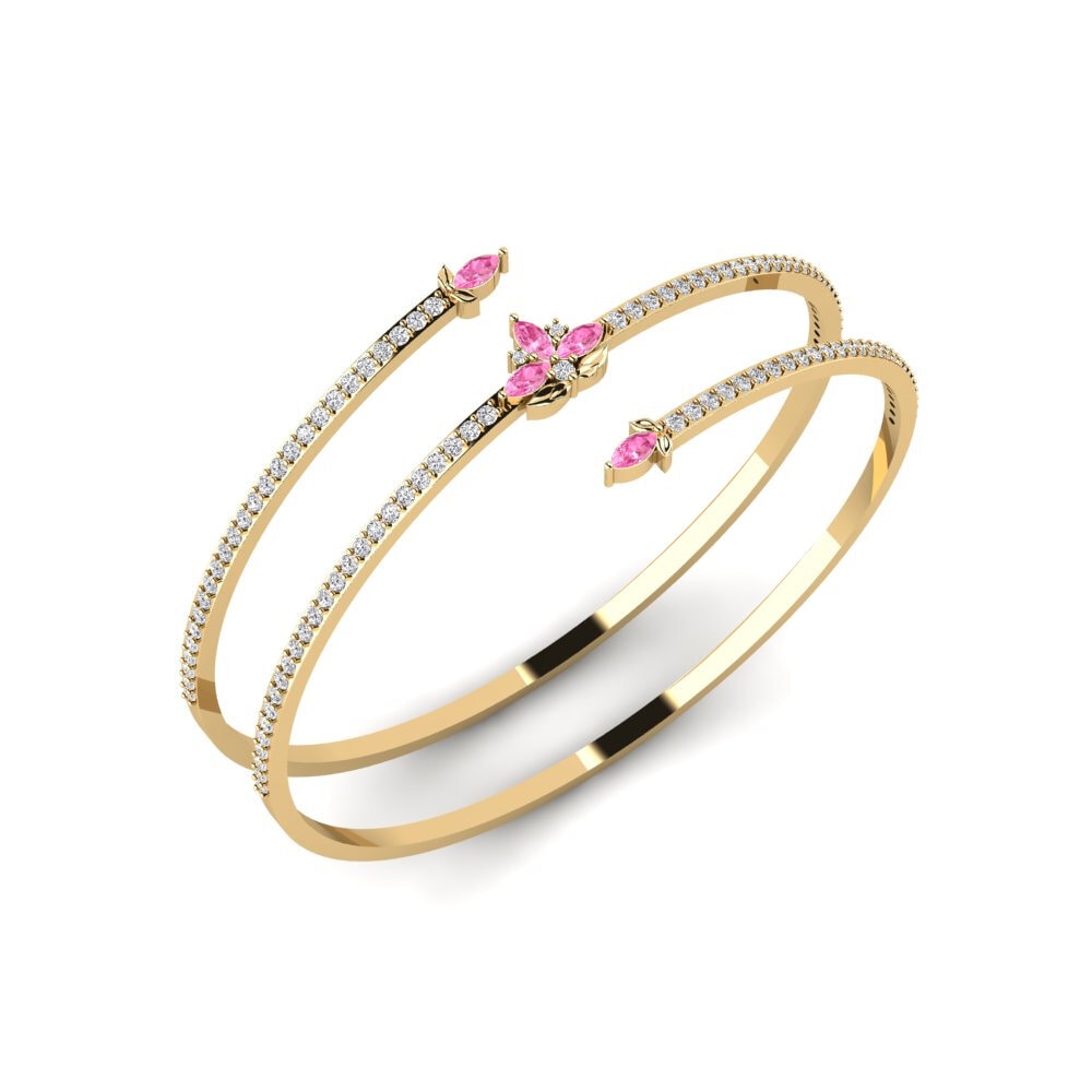 Zafiro Rosado Pulsera de Mujer Vitsippa