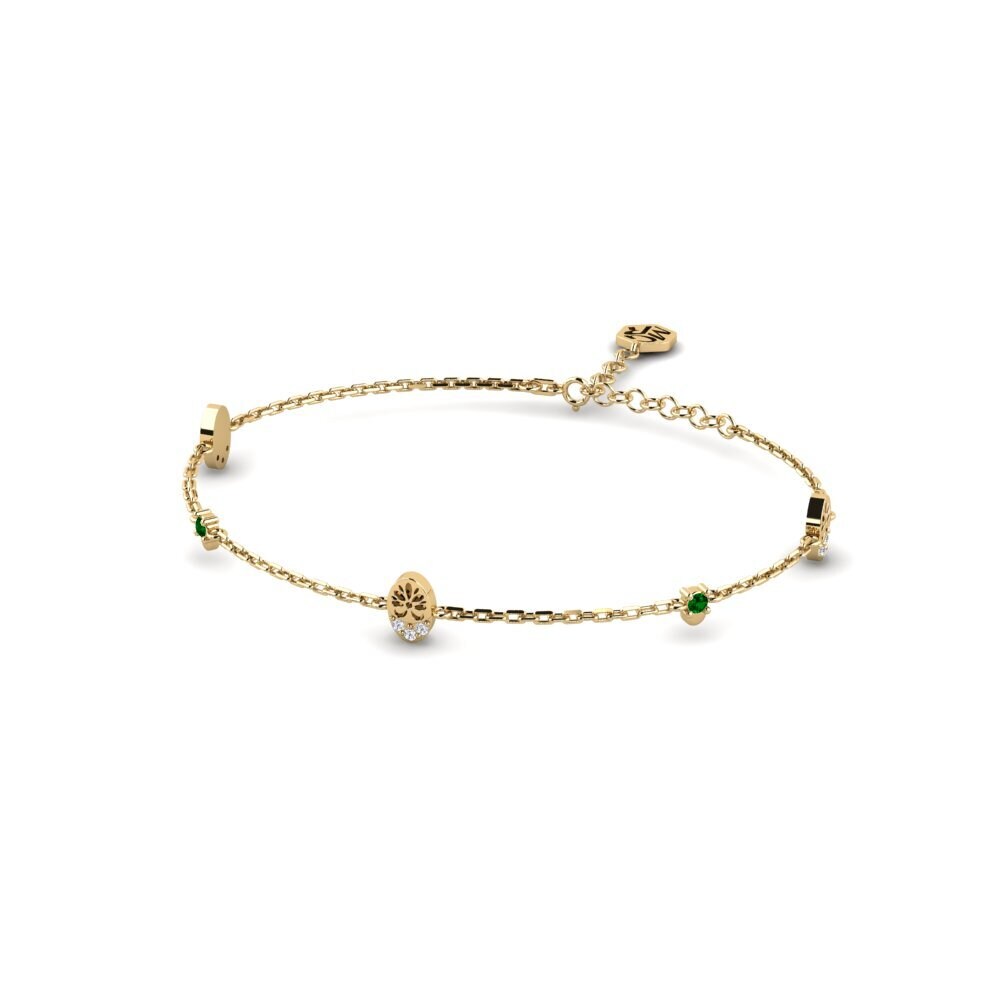 Zircônia Verde Pulseira Feminino Wayta